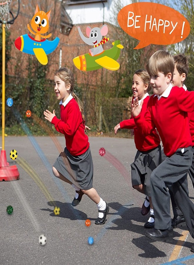 Firstly Trader Bouncy Balls 40 mm, Bounce Ball Assorted, Colorful and Small Rubber High Bouncing Balls Favors, Classroom Prizes, Game Supplies (10 Pcs Mix Style) - Image 4